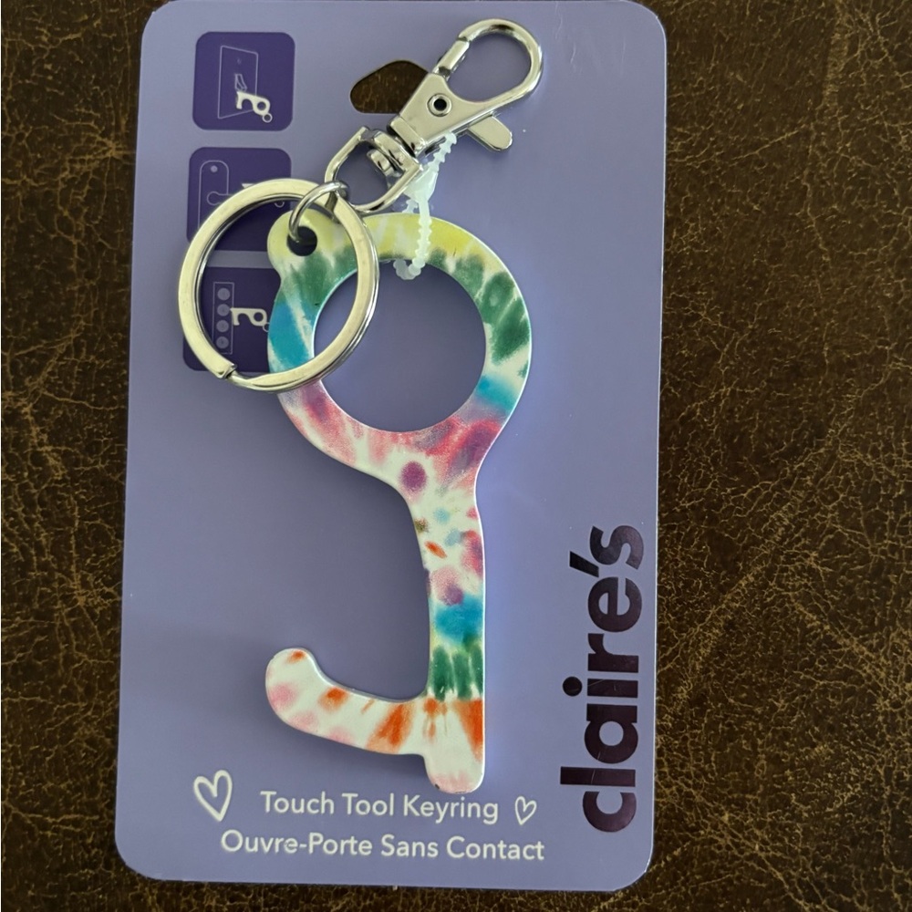 Claire's Purple Touch Tool Keyring